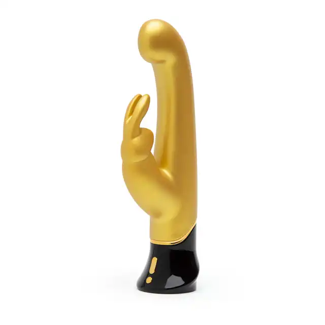 Fifty Shades of Grey - Greedy Girl G-Spot Rabbit Vibrator Gold. Złoty króliczek do różnej stymulacji! Dociera do punktu G!