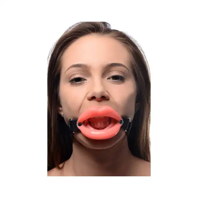 Master Series - Sissy Mouth Gag - Knebel rozwierający usta. Idealny do seksu oralnego!