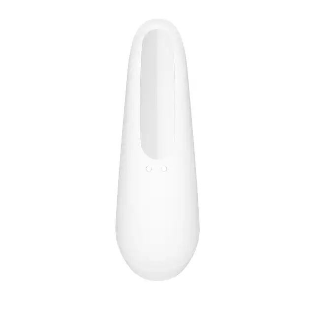 Satisfyer - Curvy 1+ White. Finezyjne wibracje w rytm ulubionej playlisty, przyjemna stymulacja Air-Pulse.
