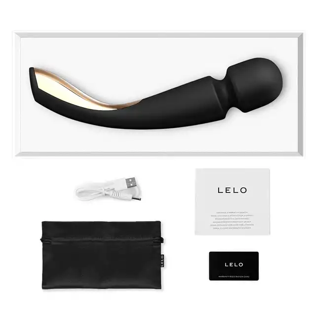 Lelo - Smart Wand 2 Massager Large Black. Wielka ekskluzywna magiczna różdżka. Produkt limitowany!