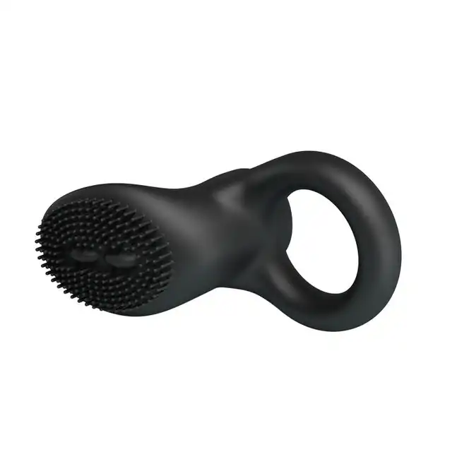 Pretty Love - Cobra.  100% Silikonowy ring erekcji ze szczoteczkę do łechtaczki. Mocne wibracje. Bestseller!