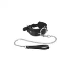 Fetish Tentation - Choker with Leash. Elegancka klasyczna obroża ze smyczą. 