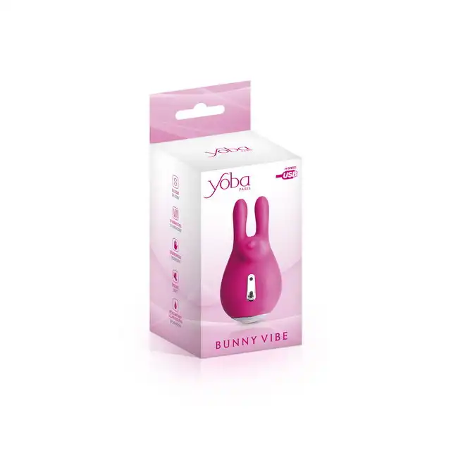 Yoba - Bunny Vibe. Stymulator łechtaczki. Symulacja seksu oralnego. Super przyjemne wibracje. 