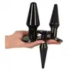 You2Toys - Anal Advanced Set. 3 rozmiary wtyczek analnych, elastyczne, giętkie. Idealne do treningu analnego. 