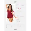 Obsessive - Ivetta komplet babydoll i stringi czerwona S/M