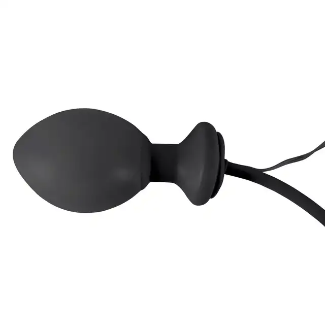 You2Toys - Inflatable Vibrating Plug Black. Pompowany wibrujący plug analny. Idealny do zabawy analnej dla początkujących i ekspertów.