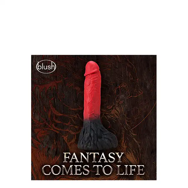 The Realm - Lycan Lock On Warewolf Dildo. Super mocno zarysowane dildo wilkołak, idealne do rękojeści w kształcie miecza. Mega Sale!