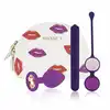 RIANNE'S - First Vibe Kit. Zestaw konieczny dla każdej kobiety. Eleganckie, wysokiej jakości zabawki. Kulki, wibrator i plug w rozmiarze S. 