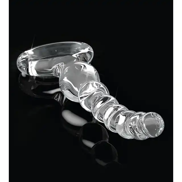 Icicles - No. 67. Szklane koraliki analne 20,5 cm. Najwyższej jakości szkło, możliwość zabawy temperaturą dla lepszej stymulacji!