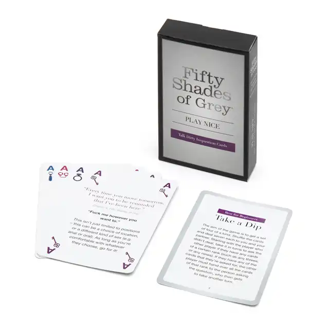 Fifty Shades of Grey - Play Nice Talk Dirty Card Game. Gra karciana dla par. 