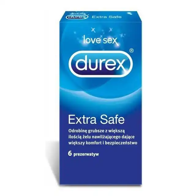 Prezerwatywy Durex Extra Safe. 6 szt