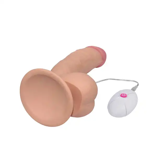 LoveToy - Dildo 7,5". Ultra delikatna w dotyku powierzchnia, przyjemne wibracje. Dildo 20 cm. 