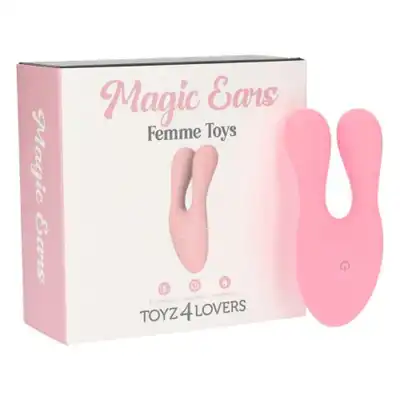 Femme Toys - Magic Ears. Fantastyczny wibrator dla par. Idealny do stymulacji łechtaczki oraz penisa. Elastyczny, mily w dotyku. 