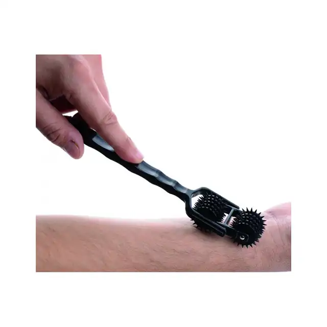 Master Series - Transfix Dual Pinwheel - Radełko. 10 kół ze szpilkami dla zniewalającego podniecenia!