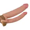 LoveToy - Double Penis Sleeve. Podwójna nakładka na penisa, wydłużenie, pogrubienie, podwójna penetracja. 