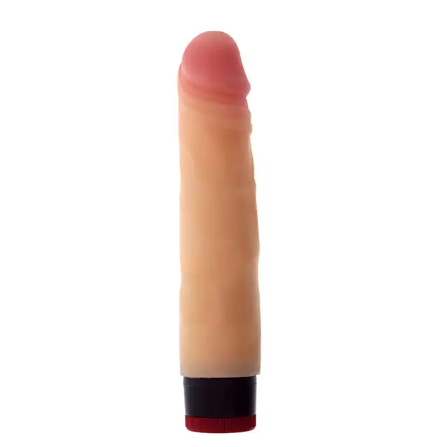 RealStuff - 7" Realstick Vibrator. Realistycznie wyglądający wibrator z regulacją siły wibracji. 