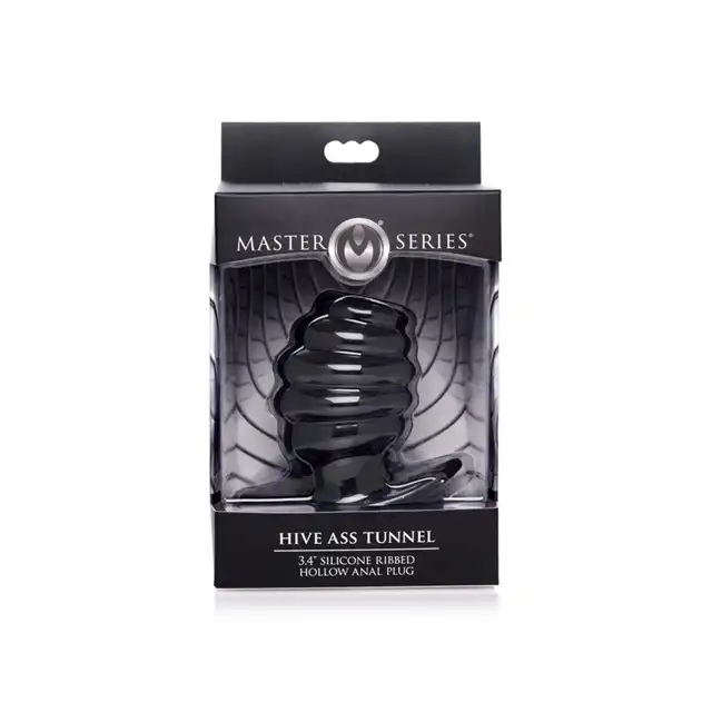 Master Series - Hive Ass Tunnel - Falowany tunel analny czarny.