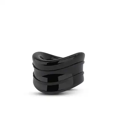 Stay Hard - Beef Ball Stretcher Snug Black. Szeroki pierścień na penisa. Wzmocnienie erekcji. 