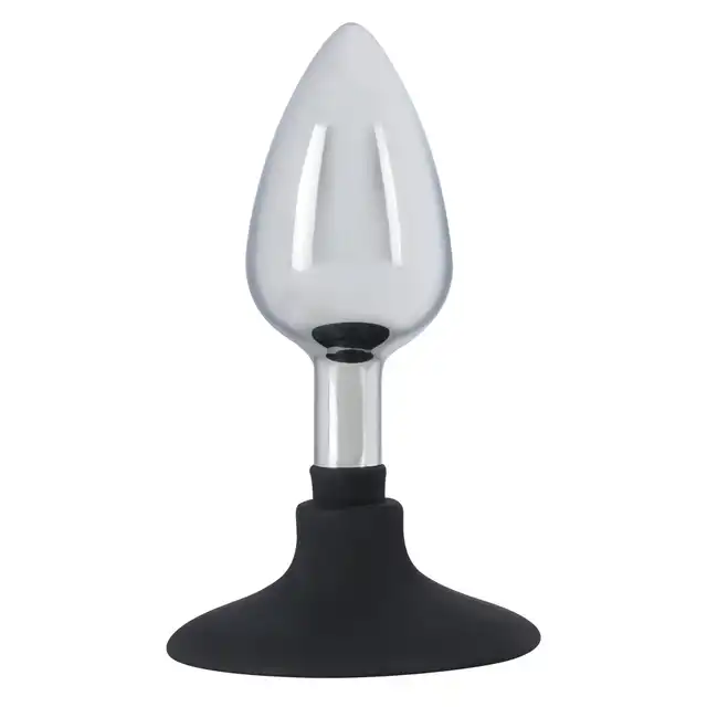You2Toys - Metal Plug M. Średniej wielkości metalowy plug analny z silikonową podstawą. Bezpieczny, wygodny, wysokiej jakości.
