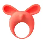 Lola - Mimi Animals Collection Fennec Phil Orange. Słodki wibrujący, elastyczny ring na penisa! Wysoka jakość, uroczy design. 