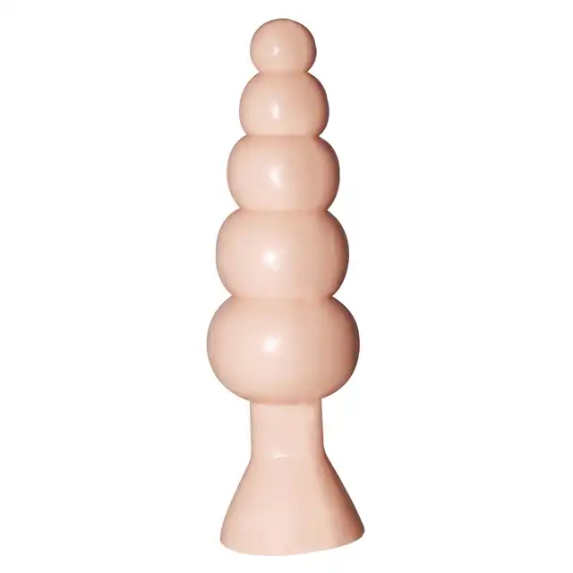 NMC - Small Tower. Wtyczka analna o falistej strukturze. 8" długości, przyjemny w dotyku silikon.. 