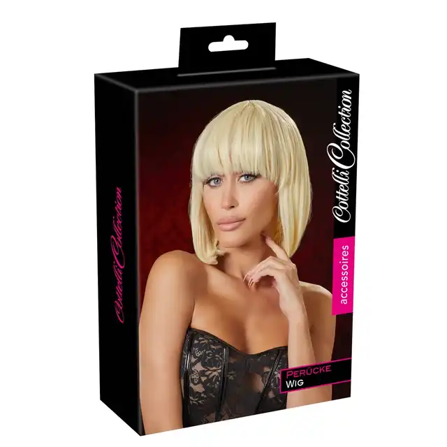Cotelli Collection - Blond peruka a'la bob, 28 cm długości. 