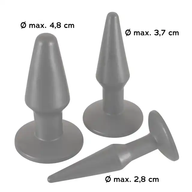 You2Toys - Anal Advanced Set. 3 rozmiary wtyczek analnych, elastyczne, giętkie. Idealne do treningu analnego. 