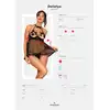 Obsessive - Delishya komplet babydoll i stringi L/XL czarny