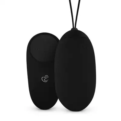Easy Toys - Wibrujące jajeczko XL sterowane pilotem. Większe wypełnienie, lepsza stymulacja, elegancka czerń
