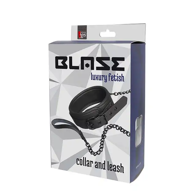 Blaze - Collar and Leash. Obroża ze smyczą, wygodne i bezpieczne dla ciała. Hipoalergiczny materiał, wysoka jakość. 