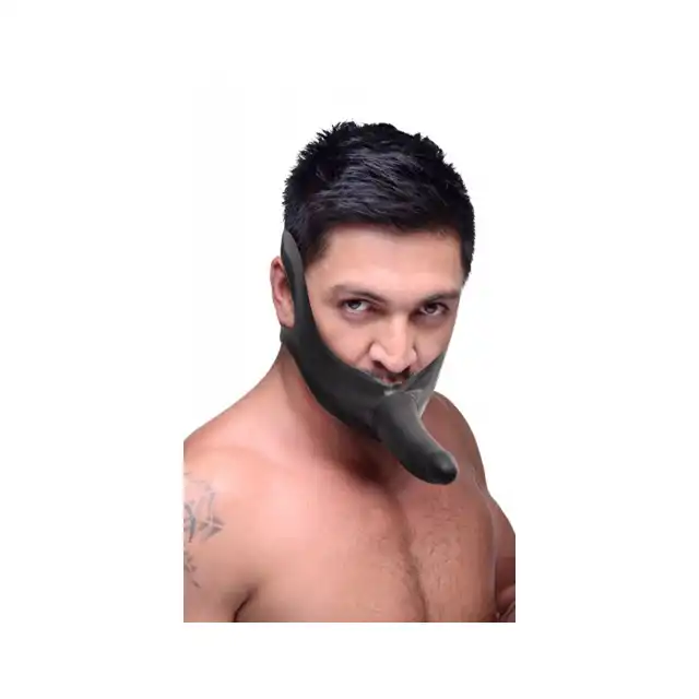 Master Series Face Fuck Strap On Mouth Gag - Knebel z dildo