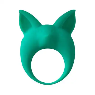 Lola - Mimi Animals Collection Kitten Kyle Green. Słodki wibrujący, elastyczny ring na penisa! Wysoka jakość, uroczy design. 