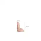 Dildorama - 515 Line 5" Flesh. Małe realistyczne dildo 12.7 cm. Idealne dla początkujących