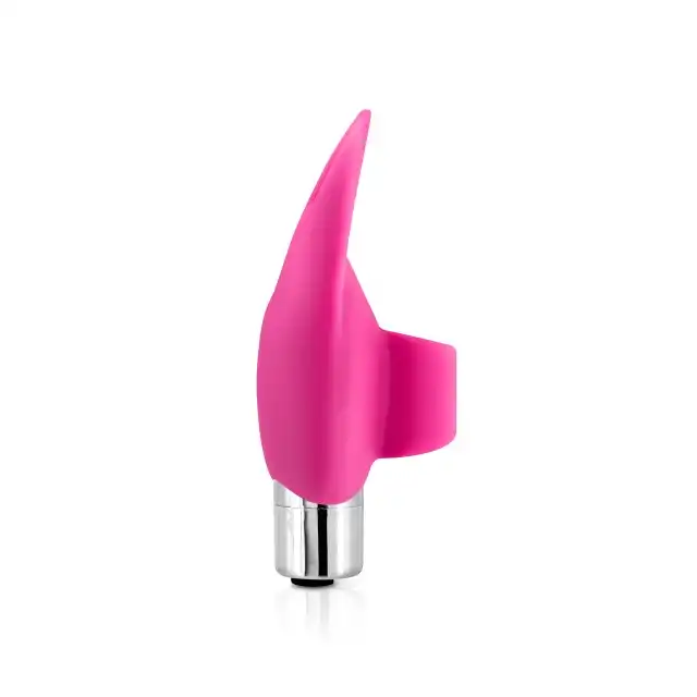 Yoba - Finger Joy. Różowy stymulator seksu oralnego na palec. Mały, dyskretny, ładowany przez USB. 