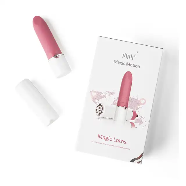 Magic Motion - Lotos App Controlled Mini Vibrator. Mały wibrator jak szminka. Perfekcyjny wygląd, cudowne regulowane wibracje! Tysiące trybów wibracji z aplikacją. 