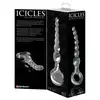 Icicles - No. 67. Szklane koraliki analne 20,5 cm. Najwyższej jakości szkło, możliwość zabawy temperaturą dla lepszej stymulacji!