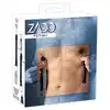 ZADO - Nipple Clamps. Zaciski na sutki z paskami skórzanymi i metalowymi pierścieniami.