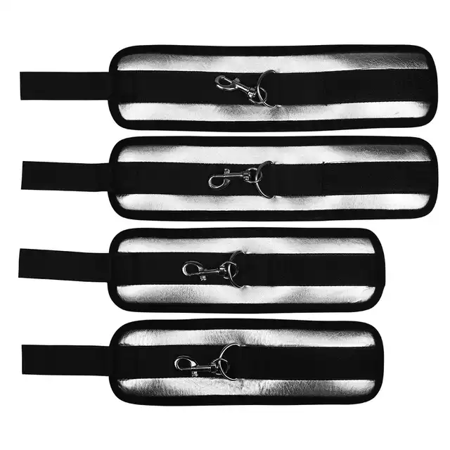 LoveToy - Bed Restraints. Kajdanki na nogi i ręce. Miękkie, regulowane i bezpieczne dla ciała. 