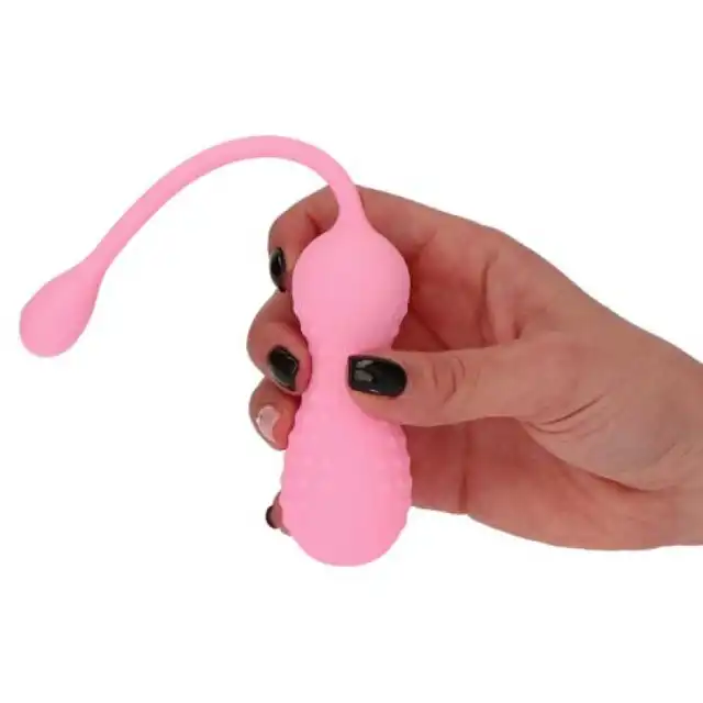 Femme Toys - Dual Joy. Wibrujące kulki gejszy. Jeszcze większa przyjemność, zasilanie USB. Aksamitna powierzchnia. 