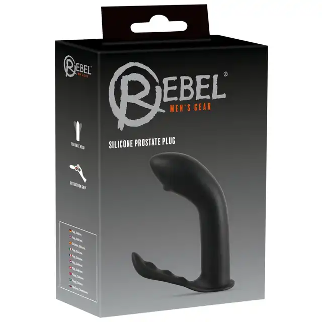 Rebel - Silicone Prostate Plug. Elastyczny masażer prostaty, idealny dla początkujących i poszukiwaczy dodatkowych wrażeń! 