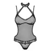 Obsessive - Claudusia body czarne z odkrytymi plecami. Rozmiar S/M.