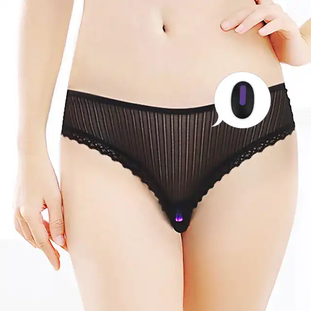 LoveToy - IJoy Rechargeable Vibrating Panties. Majtki z wibrującym bulletem, ładowanym USB.