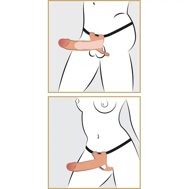 RealistiXXX - Sleeve Strap-on. Strapon unisex, wydłuża penisa o kilka cm! Przyjemny w dotyku matriał, realistyczny wygląd. 