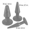 You2Toys - Anal Advanced Set. 3 rozmiary wtyczek analnych, elastyczne, giętkie. Idealne do treningu analnego. 