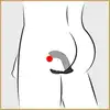 Rebel - Silicone Prostate Plug. Elastyczny masażer prostaty, idealny dla początkujących i poszukiwaczy dodatkowych wrażeń! 