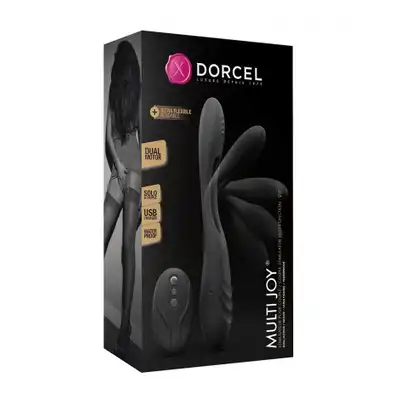 Dorcel - Multi Joy. Elastyczny wibrator dla niej i dla niego. Stymulacja łechtaczkowa i analna. Sterowane pilotem silne wibracje, aż dwa silniczki. 