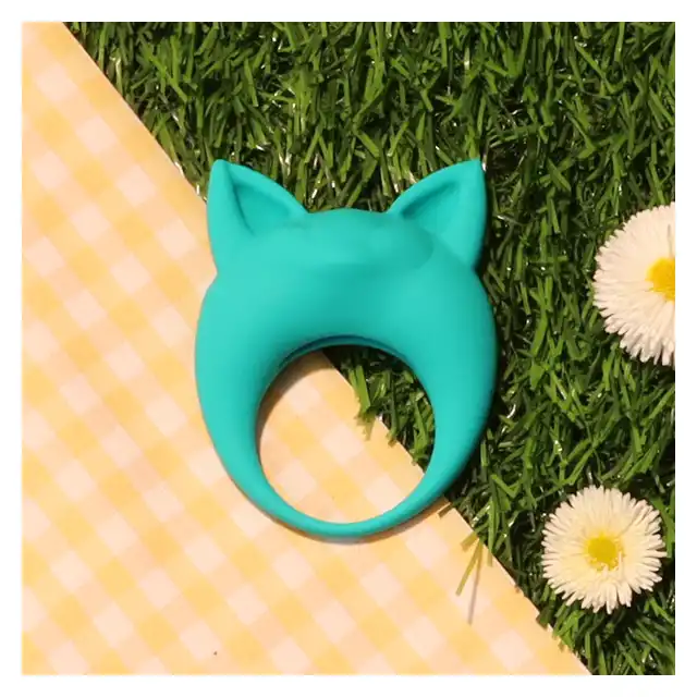 Lola - Mimi Animals Collection Lemur Remi Green. Słodki wibrujący, elastyczny ring na penisa! Wysoka jakość, uroczy design. 
