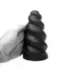 All Black - Flick Masturbator. Zakręcony, falisty masturbator z wyjątkowo silnie stymulującym tunelem. 