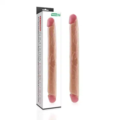 LoveToy - Slim Ultra Double Dildo. 45 cm podwójne dildo, wspólna lub podwójna penetracja! Wysokiej jakości silikon. 