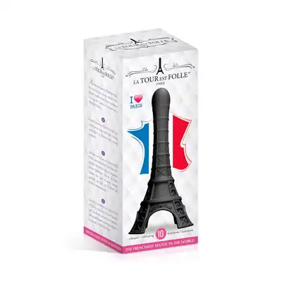 La Tour Est Folle - Vibrante Noire. Wibrujące dildo w kształcie wieży Eiffla. Słodki upominek!
